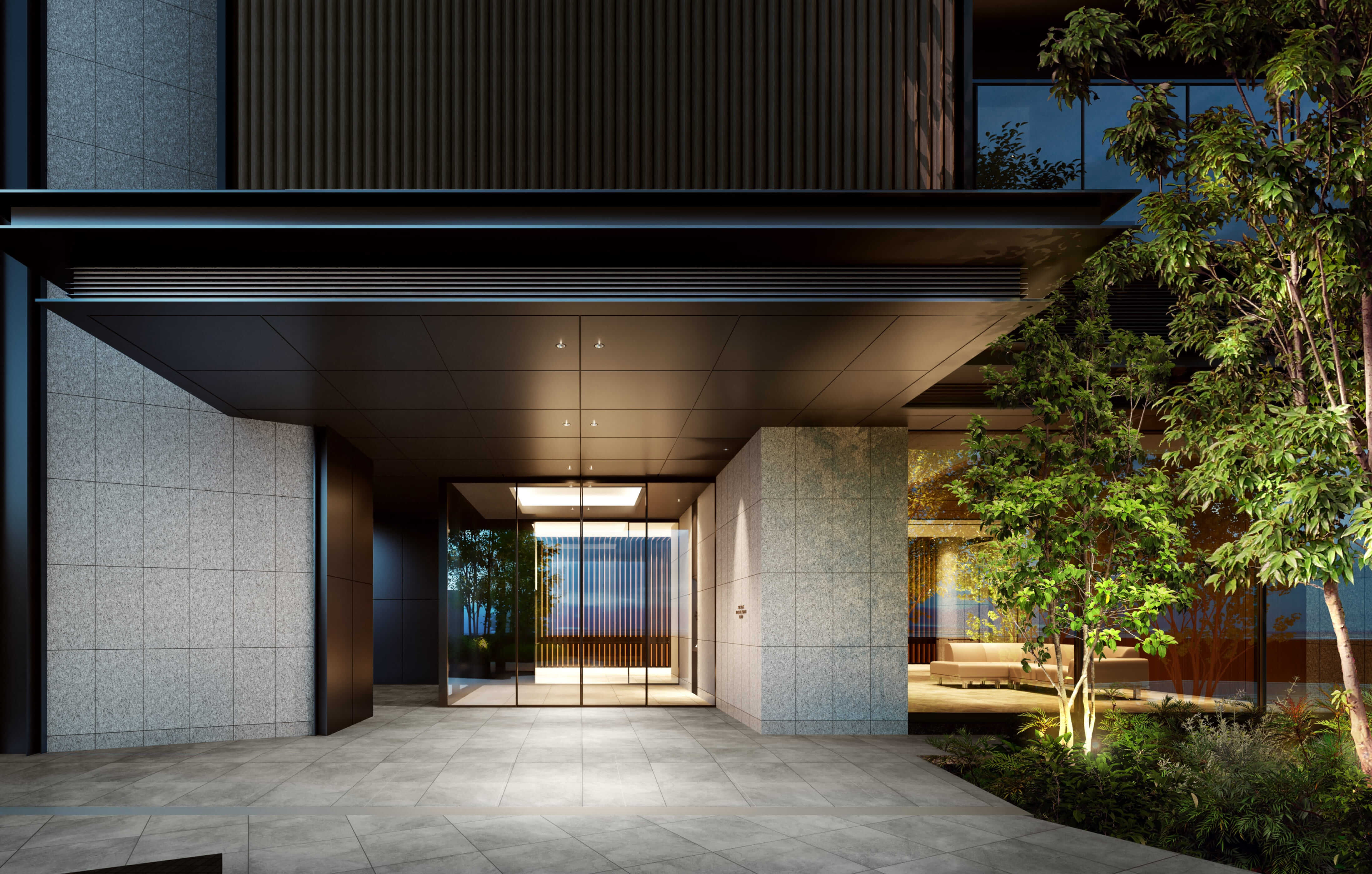 エントランスアプローチ完成予想図