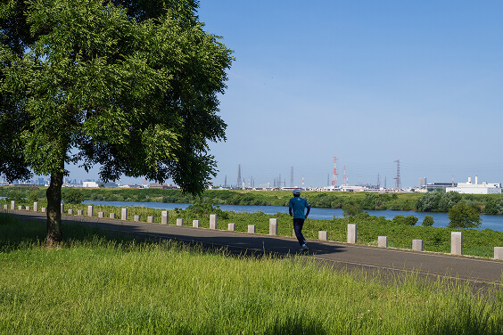 淀川河川公園 出口地区