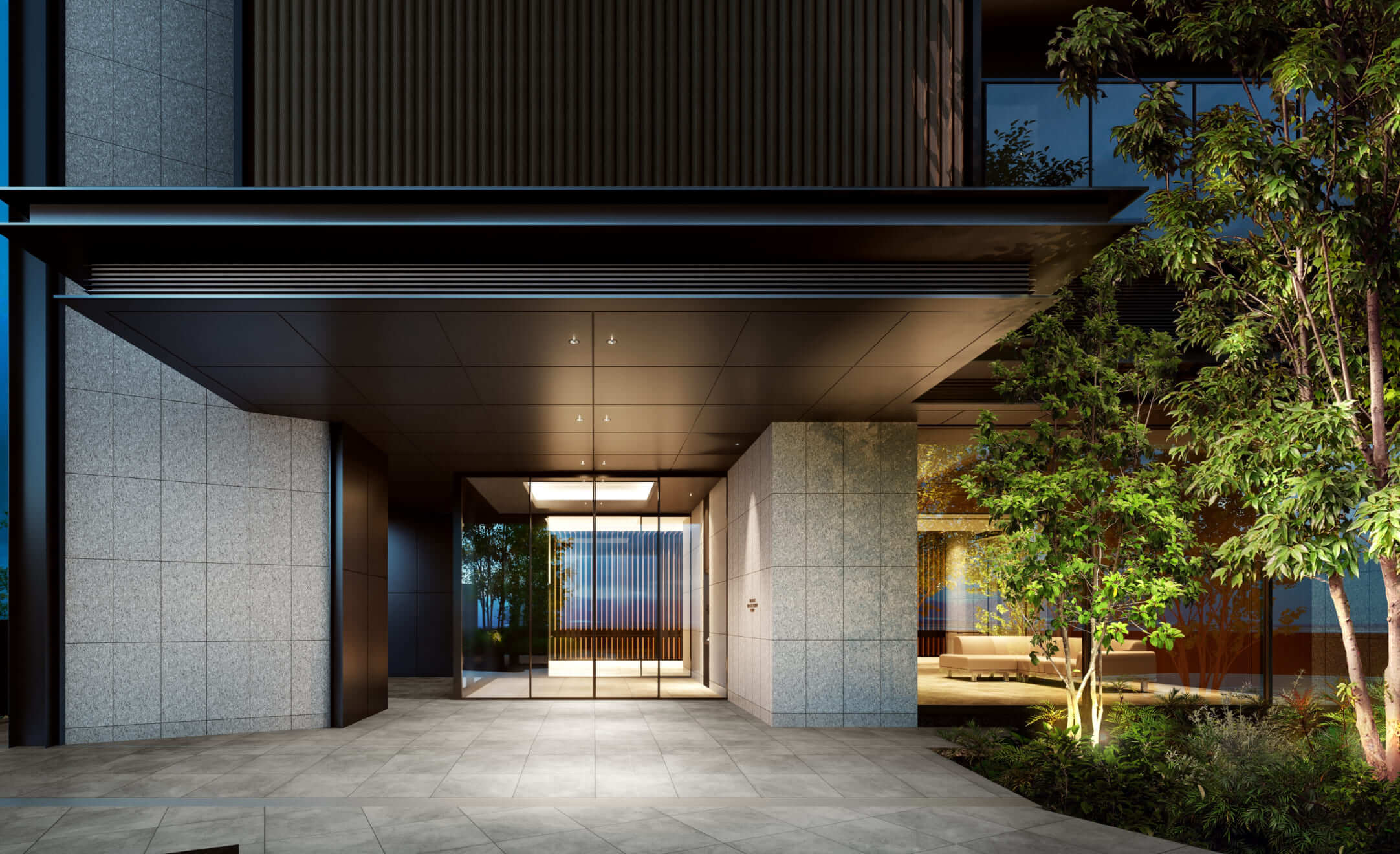 エントランスアプローチ完成予想図