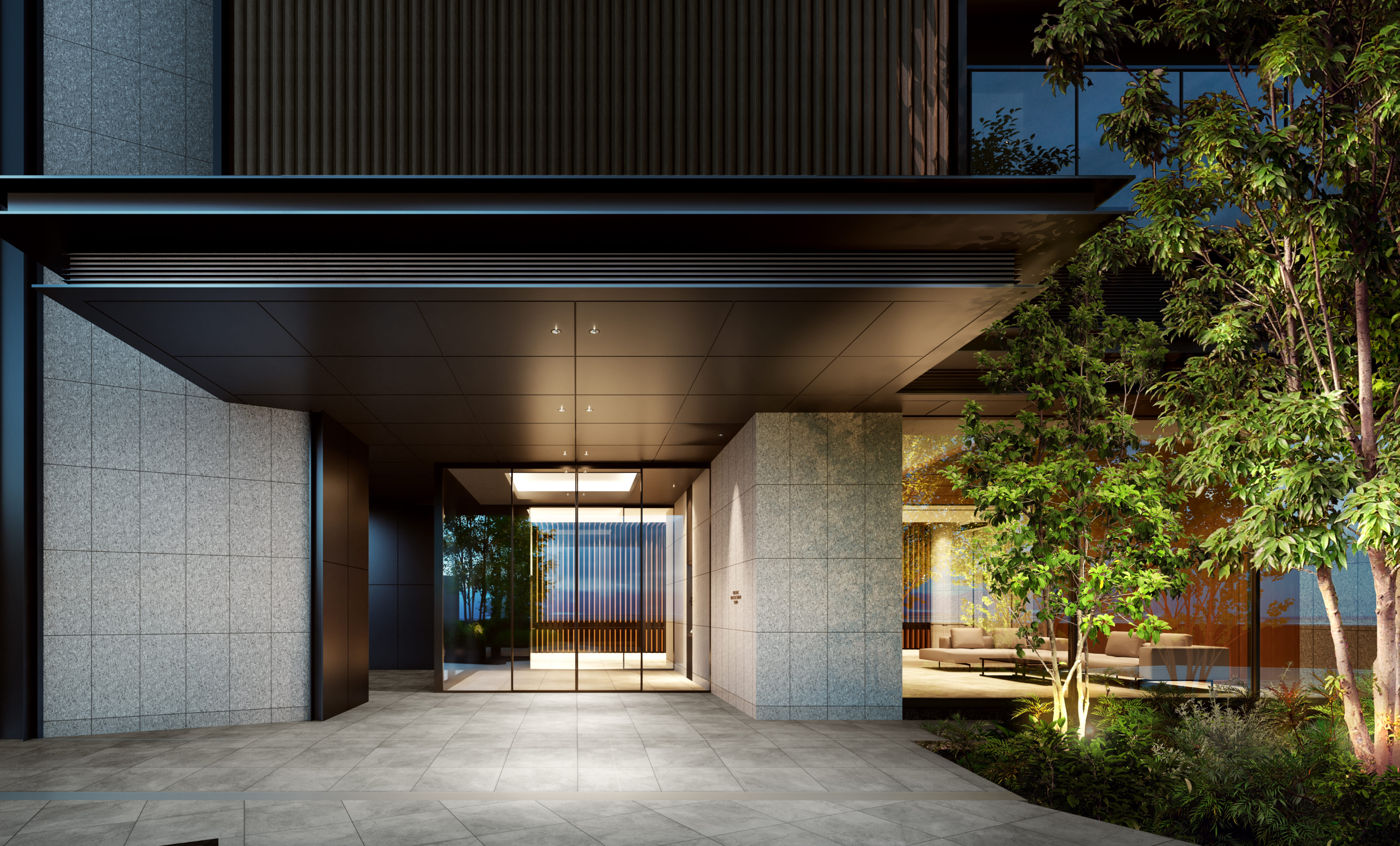 エントランスアプローチ完成予想図